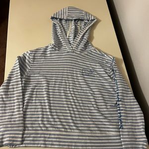 Girls striped Vineyard vines vintage hoodie shirt